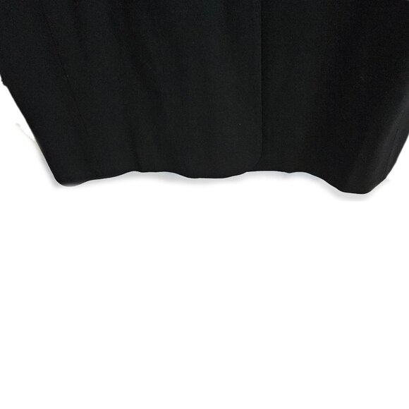 Eileen Fisher Notch Collar Long Blazer Jacket Wool Blend Black 12 - Picture 4 of 13